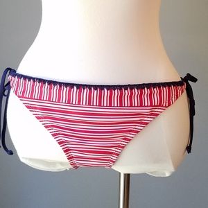 Mossimo Red White & Blue Striped String Bikini